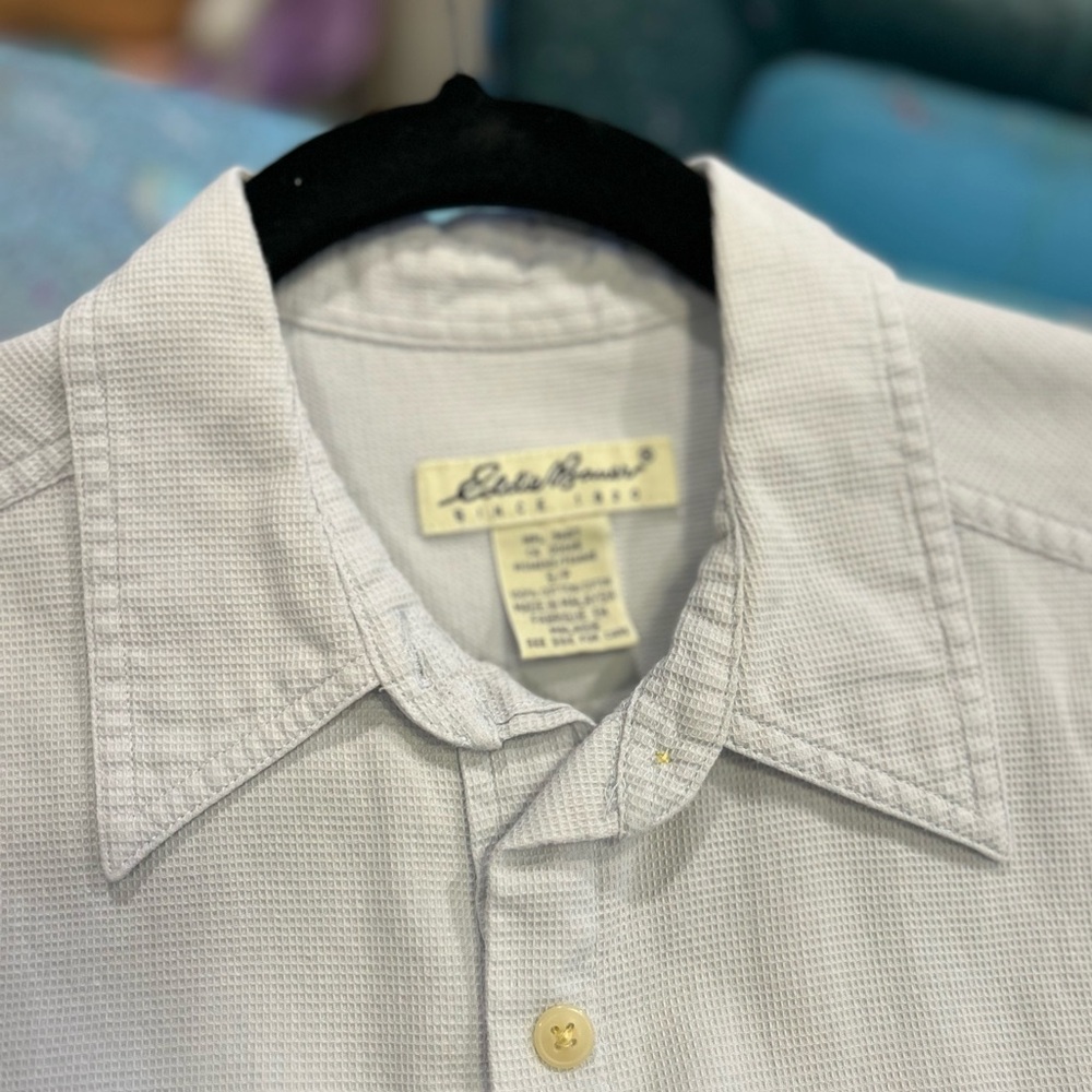 Light Blue Waffled Button Down - image 3